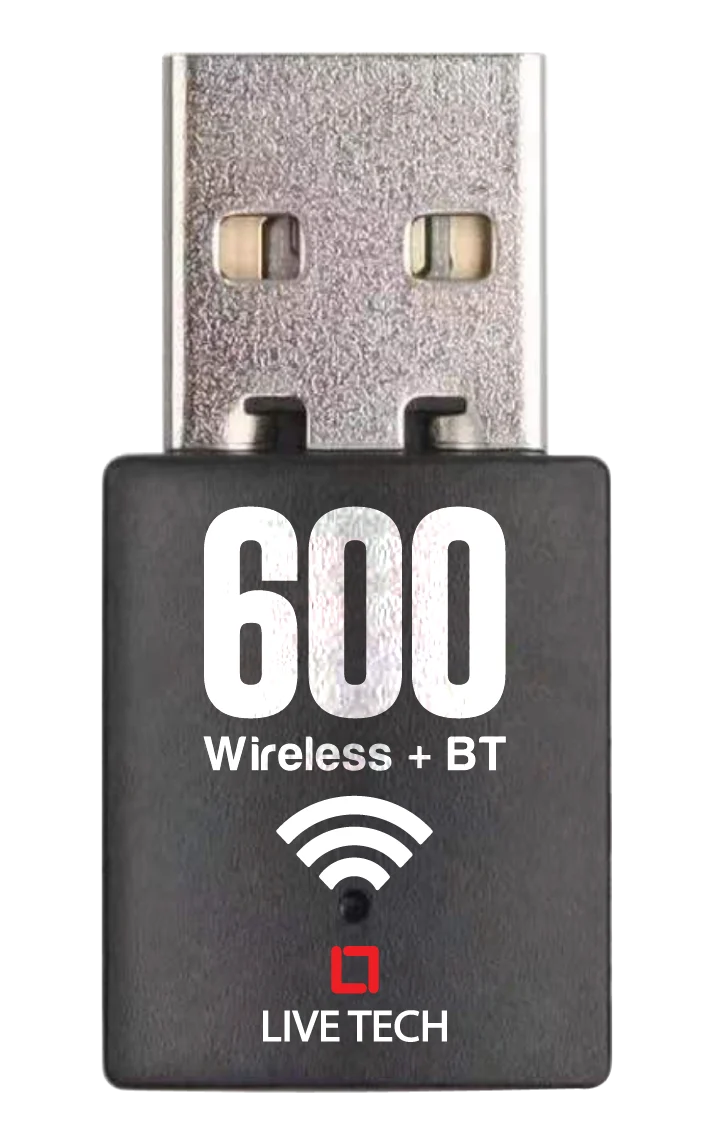 Live Tech WD06 600Mbps Dual Band WiFi + Bluetooth Adapter