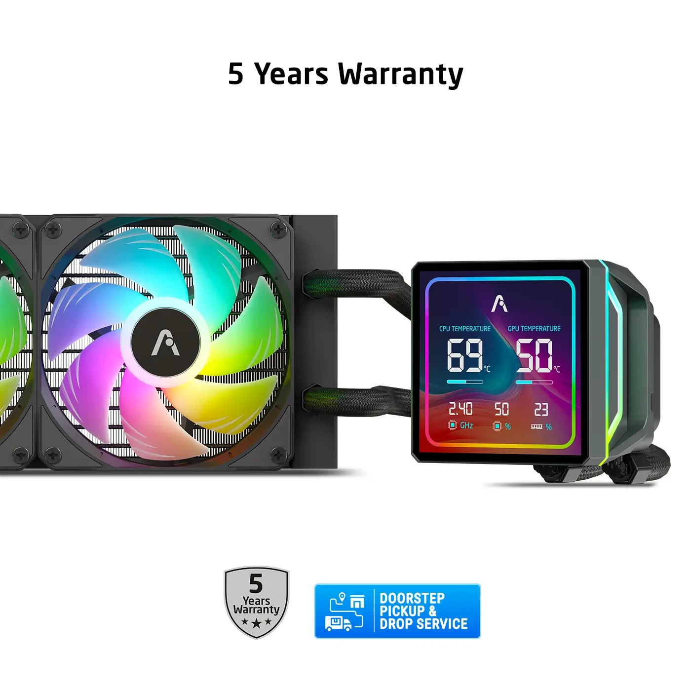 ProLab Design AI360LCD ARGB 360mm CPU Liquid Cooler