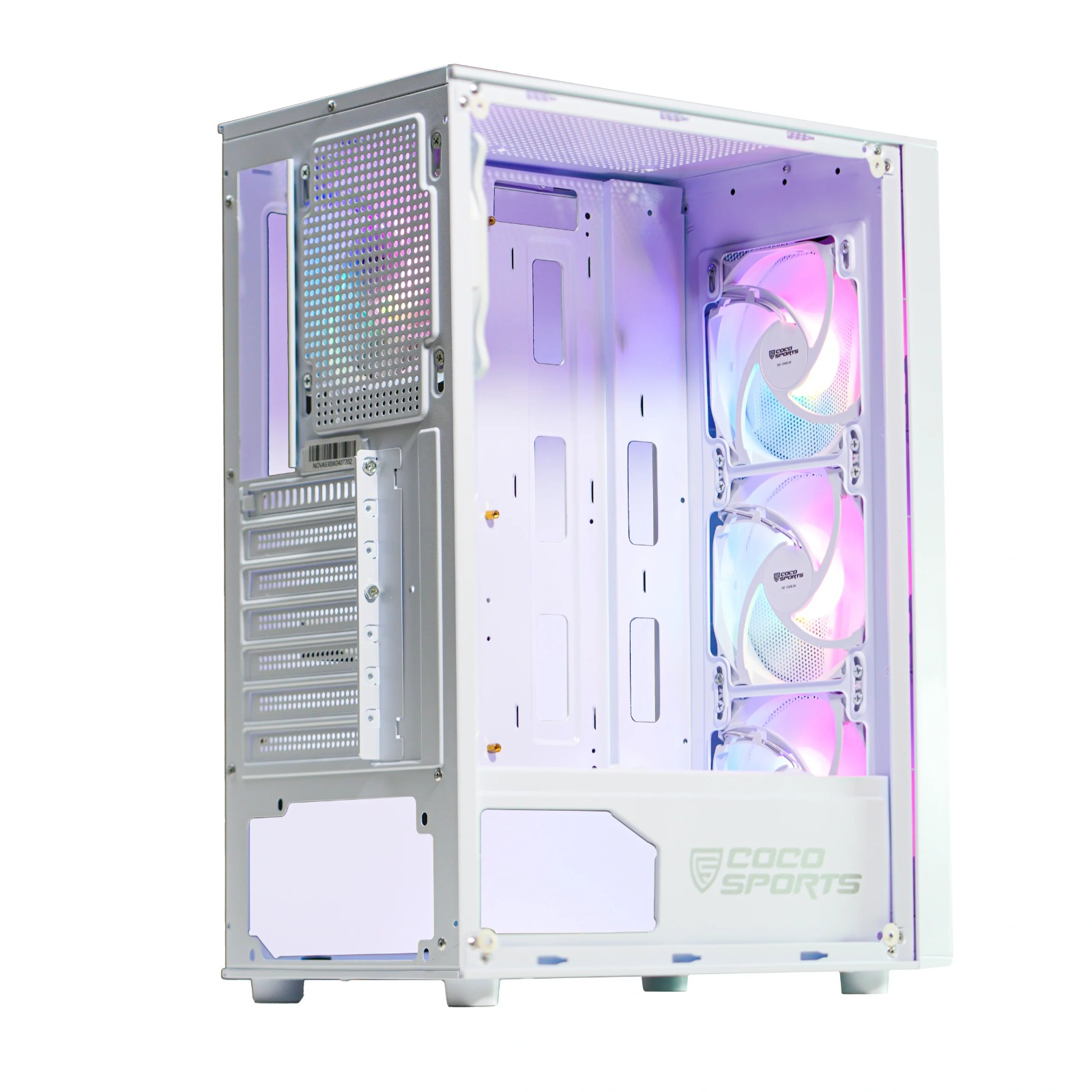 COCONUT GAMING CABINET RGB NOVA 330 WHITE