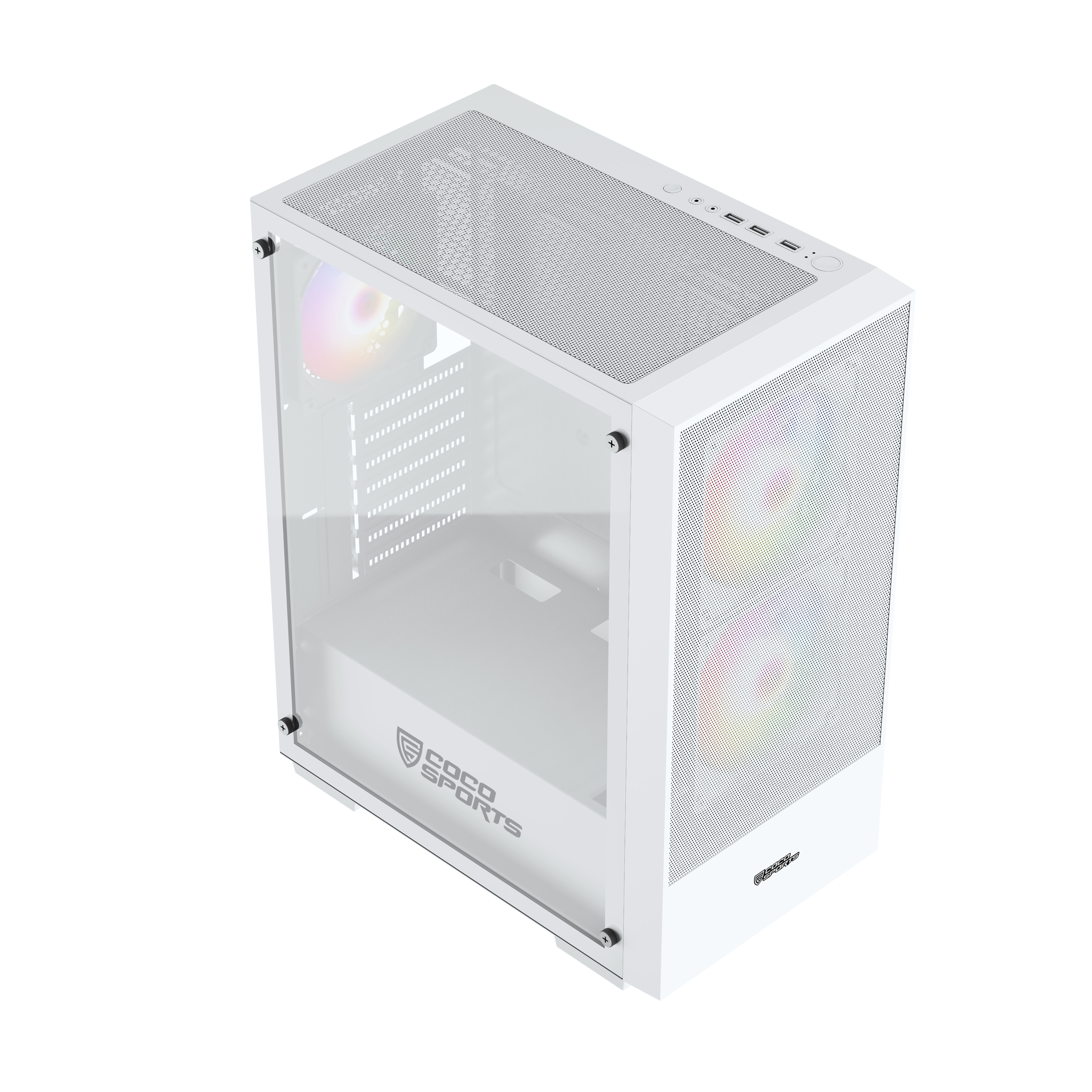 COCONUT GAMING CABINET ARGB CORE 300M WHITE