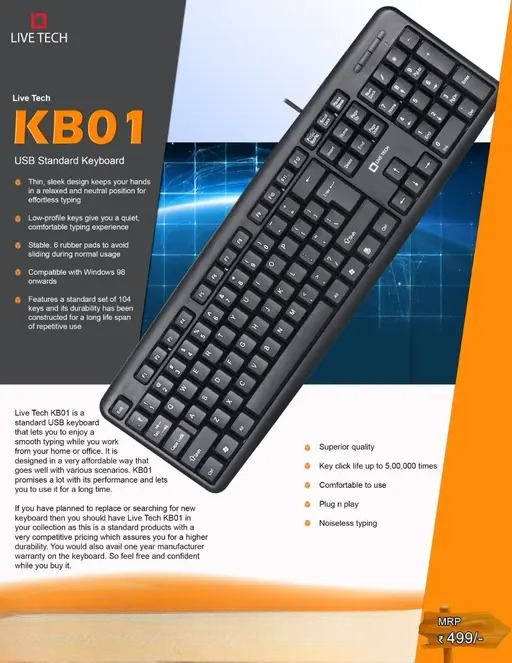 LIVE TECH USB KEYBOARD KB01