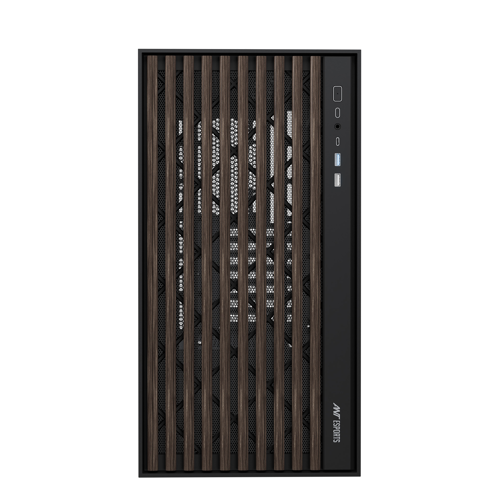 ANT ESPORTS ZEN WOOD C3 MID-TOWER GAMING CABINET – BLACK