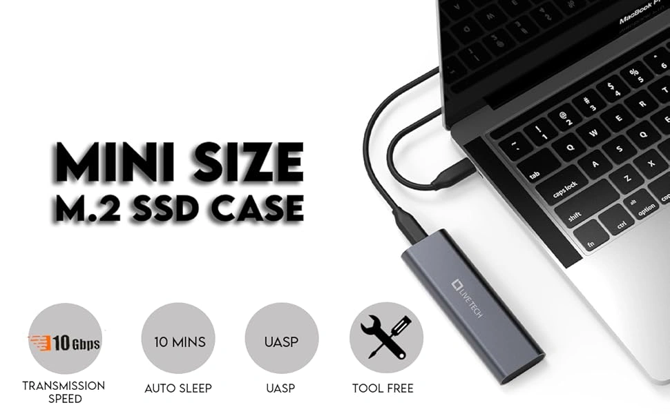 Live Tech HDC07 SSD Casing M.2 NVMe USB 3.1 Type-C