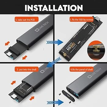 Live Tech HDC07 SSD Casing M.2 NVMe USB 3.1 Type-C