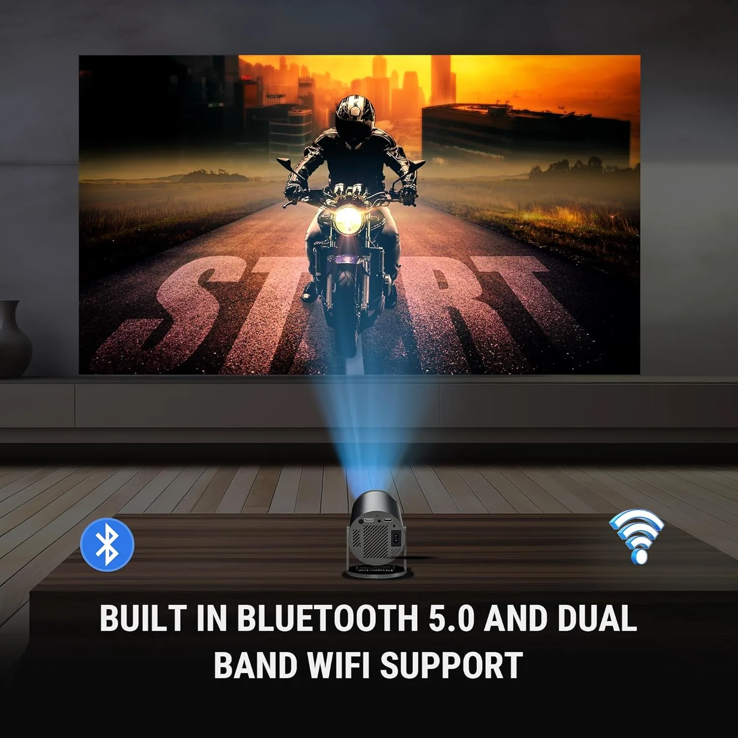 Ant Esports VIEW515 1080p Smart LED Projector (USB/HDMI)