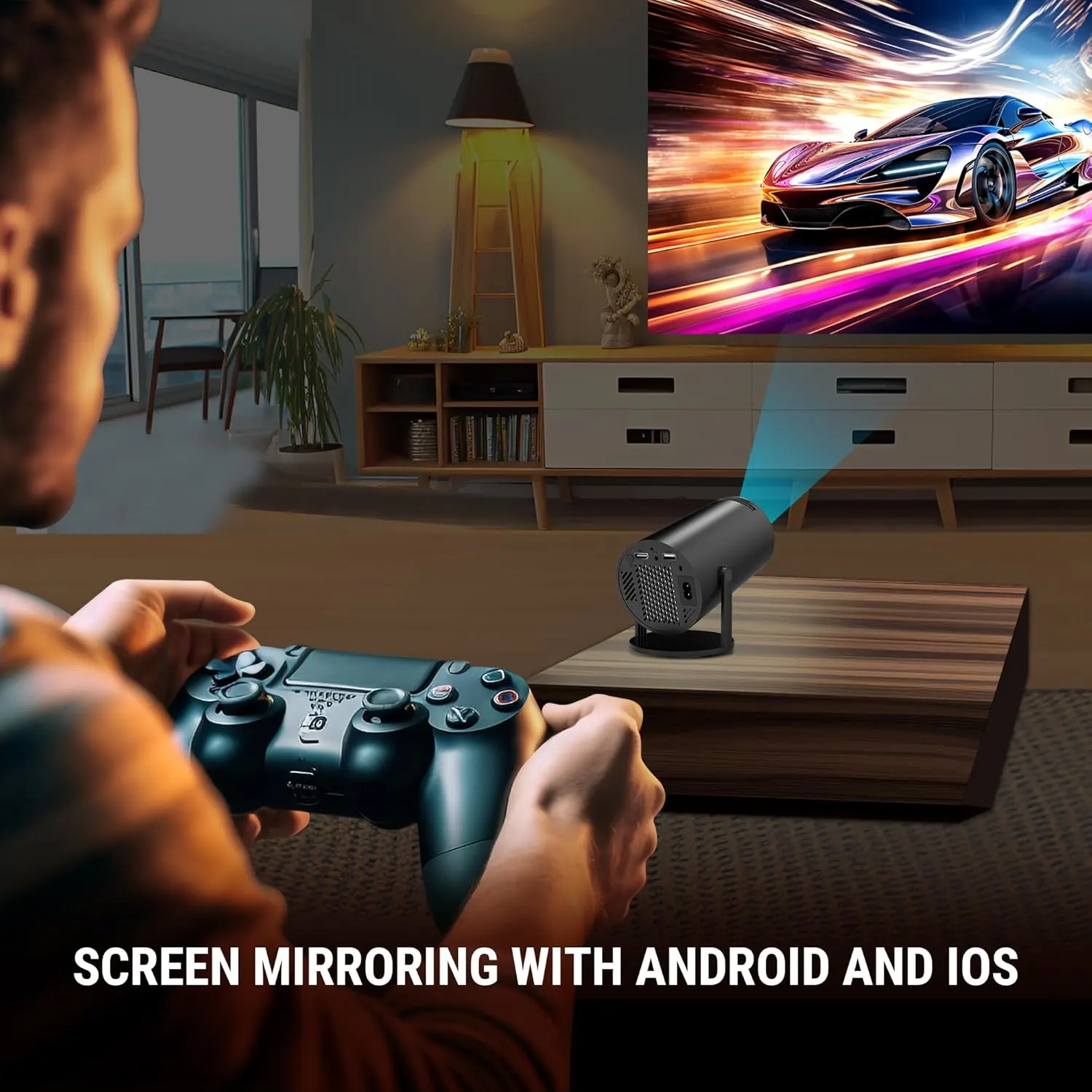 Ant Esports VIEW515 1080p Smart LED Projector (USB/HDMI)