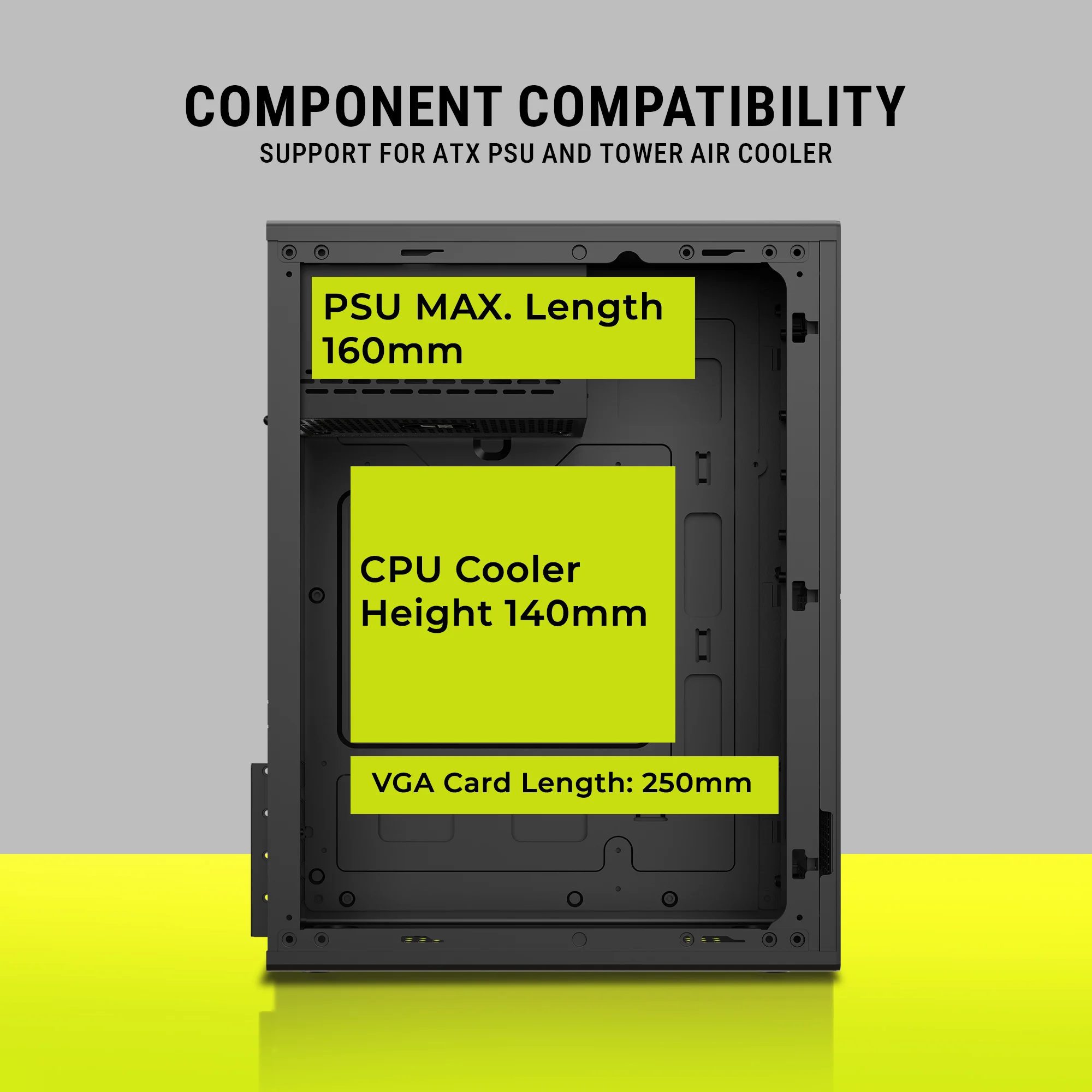 Ant Value VM4P Mini Tower Cabinet with Pre-Installed PSU