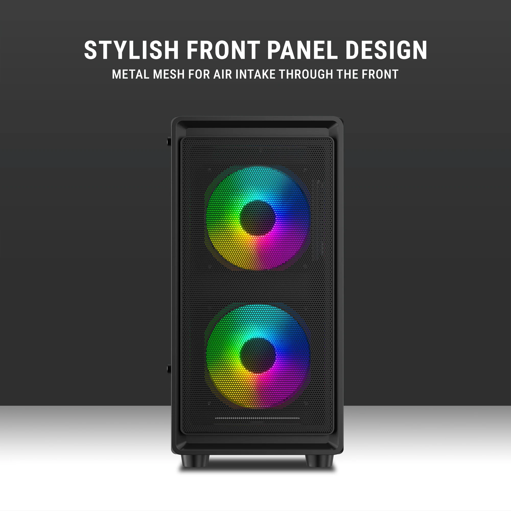 Ant Esports 400 Air Mini M-ATX Cabinet with 3×120mm Fans