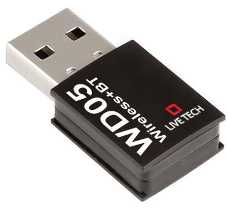 Live Tech WD05 150Mbps WiFi + Bluetooth USB Adapter