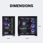 Ant Esports Crystal X7 Pro Max Mid Tower ARGB Gaming Cabinet