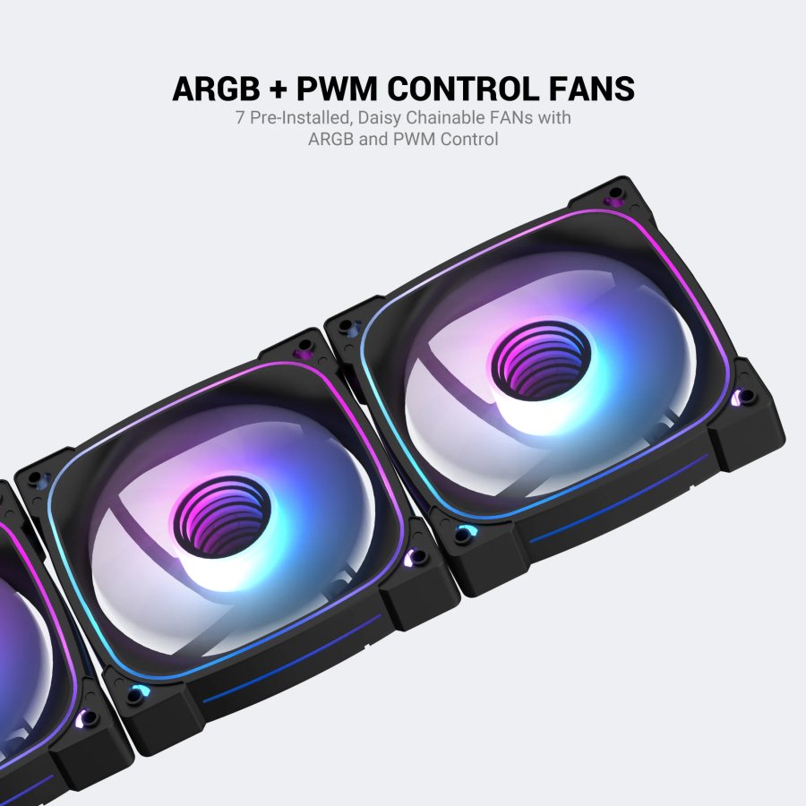 Ant Esports Crystal X7 Pro Max Mid Tower ARGB Gaming Cabinet