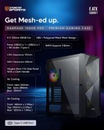 COCONUT RAMPAGE 1000D E ATX ARGB GAMING CABINET