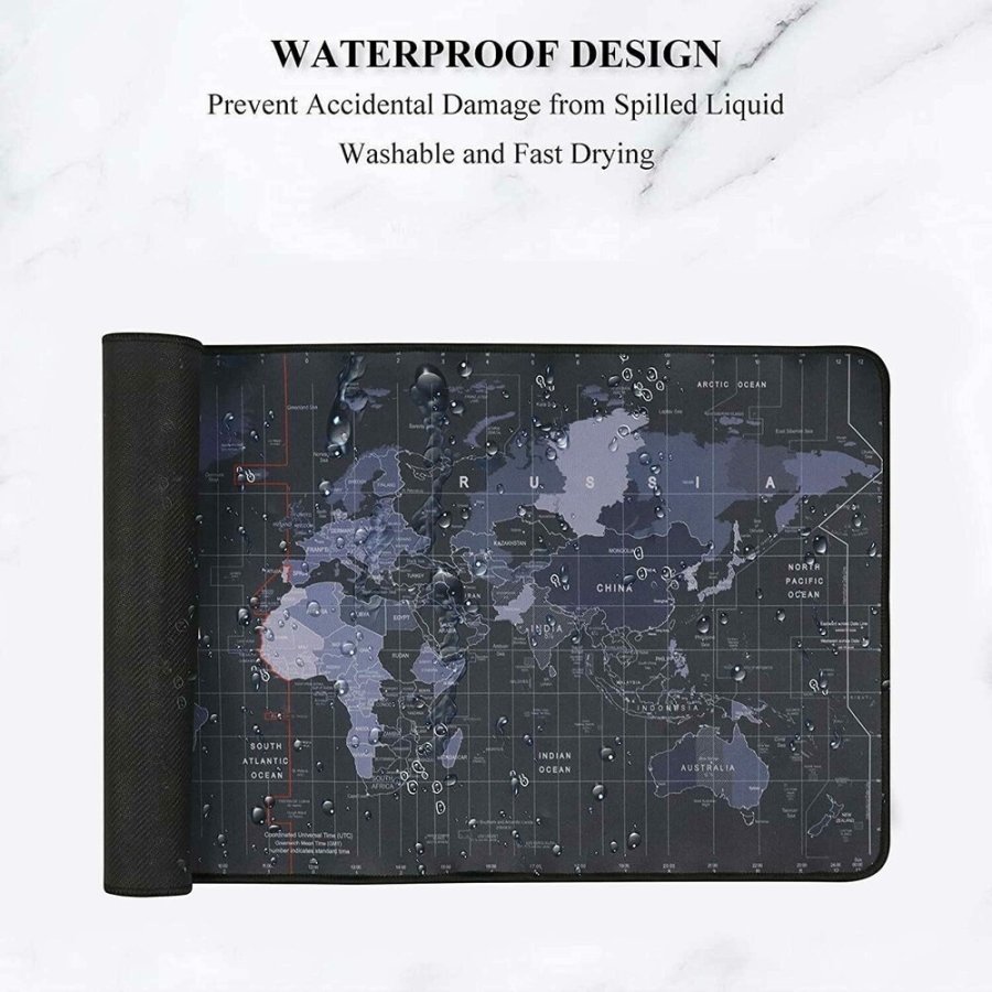 WORLD MAP PRINTED MOUSEPAD 300*800*2MM