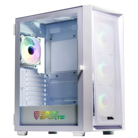 COCONUT RAMPAGE 3000D E ATX ARGB GAMING CABINET WHITE
