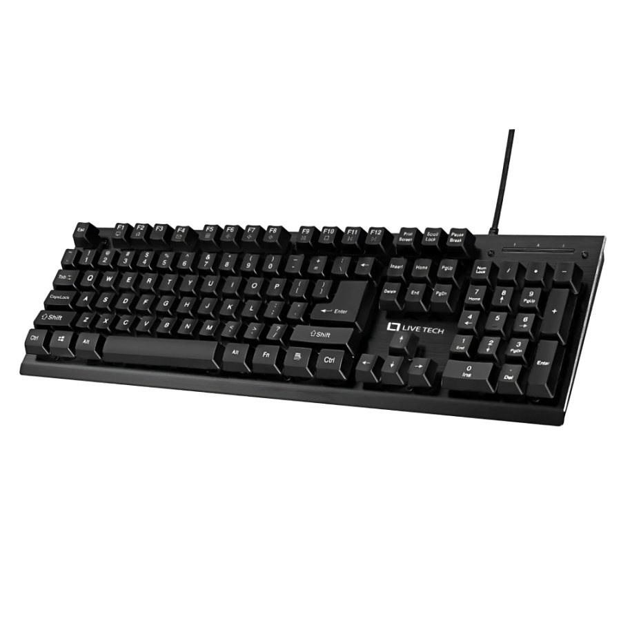 Live Tech KB03 Pro USB Keyboard Black