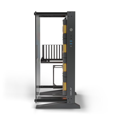 Ant Esports Cypher K9 Mid-Tower ATX Open-Frame Gaming Cabinet – Black