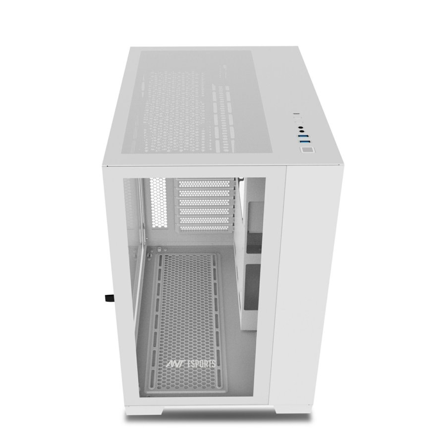 Ant Esports Crystal XL ARGB Gaming Cabinet – White
