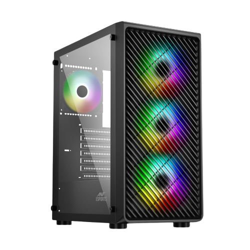 Ant Esports Gaming Cabinet 211 Air ARGB Black