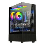 Ant Esports Crystal X2 ARGB Gaming Cabinet Black