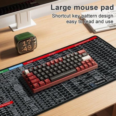 SHORTCUT KEYS PRINTED MOUSEPAD 300*700*2MM