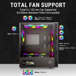 Ant Esports Gaming Cabinet Elite 1200 Black ARGB