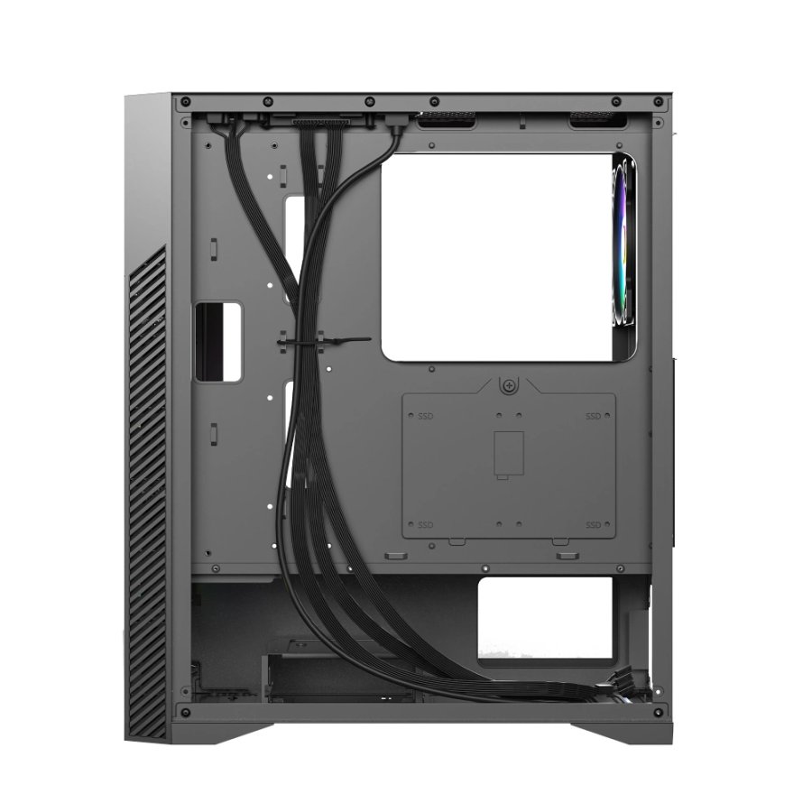 Ant Esports ICE-270G 6F ARGB Gaming Cabinet – Black