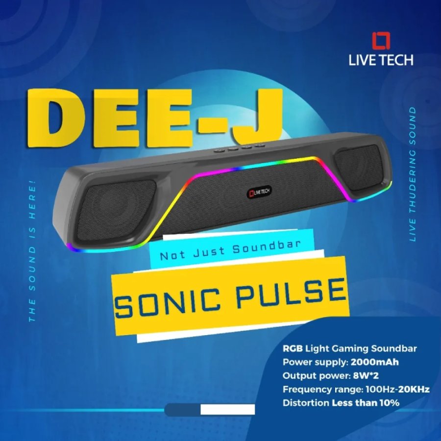 Live Tech Bluetooth Soundbar Speaker RGB 16w (Dee-J)