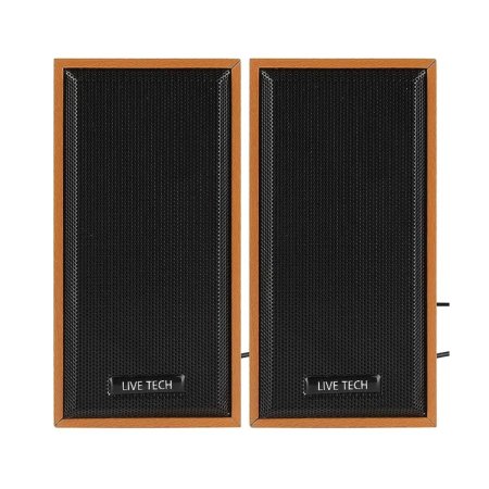 Live Tech Speaker 2.0 USB Wooden SP08