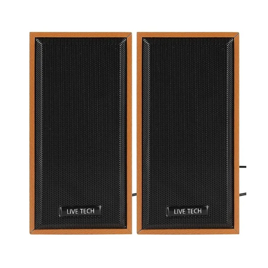 Live Tech Speaker 2.0 USB Wooden SP08