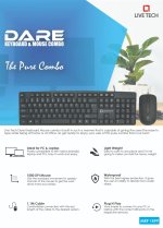 Live Tech DARE USB Keyboard & Mouse Combo