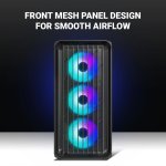 Ant Esports Gaming Cabinet 205 Mini 6F Black