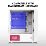 Ant Esports Gaming Cabinet 205 Mini 6F White