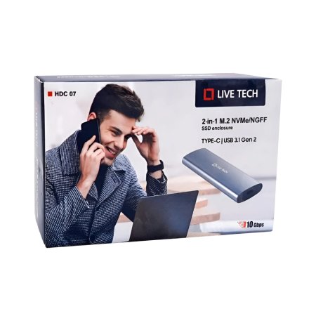 Live Tech HDC07 SSD Casing M.2 NVMe USB 3.1 Type-C