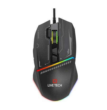 Live Tech Jasaw 8D RGB Gaming Mouse 7200 DPI (Black)