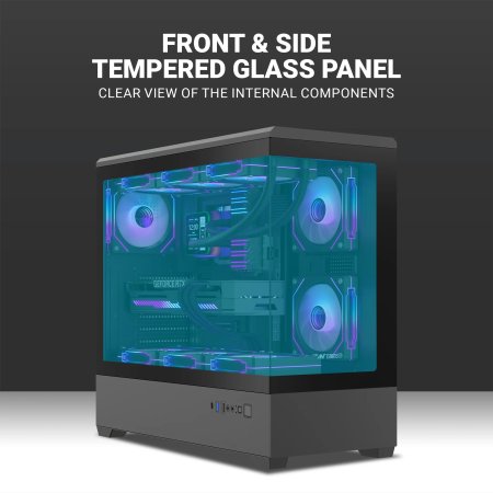 Ant Esports Crystal X6 Lite ARGB E-ATX Cabinet 6 Fans