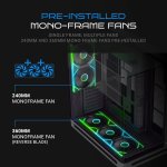 Ant Esports Crystal ARC Pro Black Gaming Cabinet ATX/M-ATX/ITX