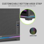 Ant Esports Box C Air V2 M-ATX Cabinet Black 120mm Fan