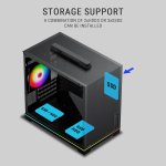 Ant Esports Box C Air V2 M-ATX Cabinet Black 120mm Fan