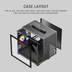 Ant Esports Box C Air V2 M-ATX Cabinet Black 120mm Fan