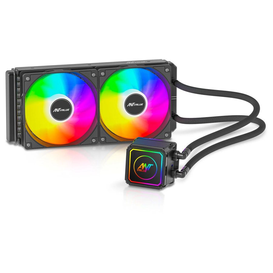 Ant Value AV240 ARGB Liquid CPU Cooler Black 240mm