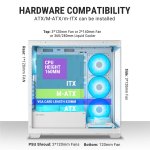 Ant Esports Crystal X7 ATX Cabinet White 7x120mm Fans