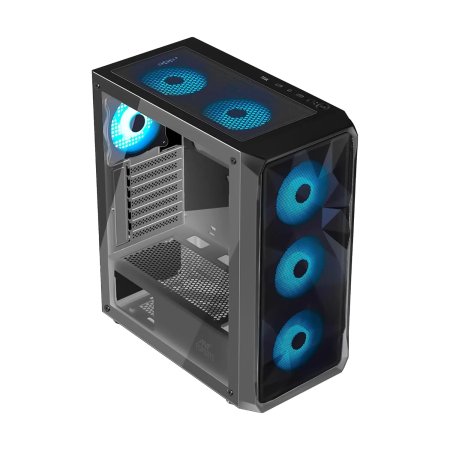 Ant Esports ICE 112 ARGB ATX Cabinet Black 4 Fans