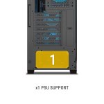 Ant Esports AQUA 360 4F Cabinet Black with 4 Fans
