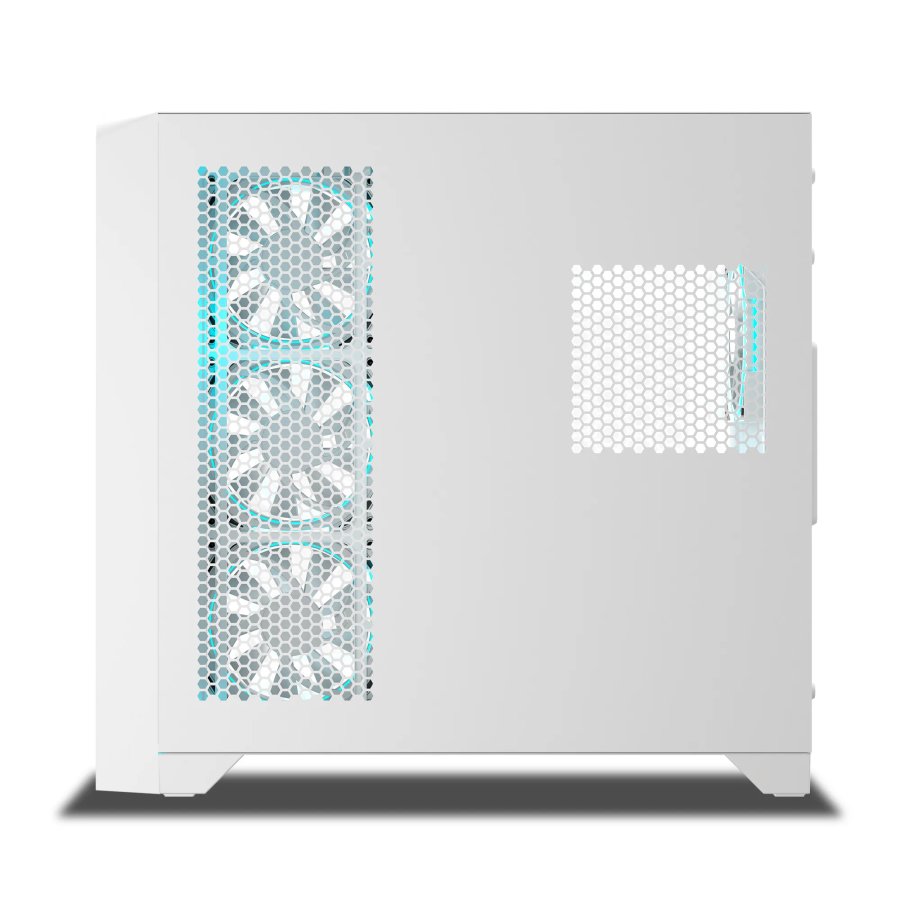 Ant Esports Crystal ARC Gaming Cabinet White