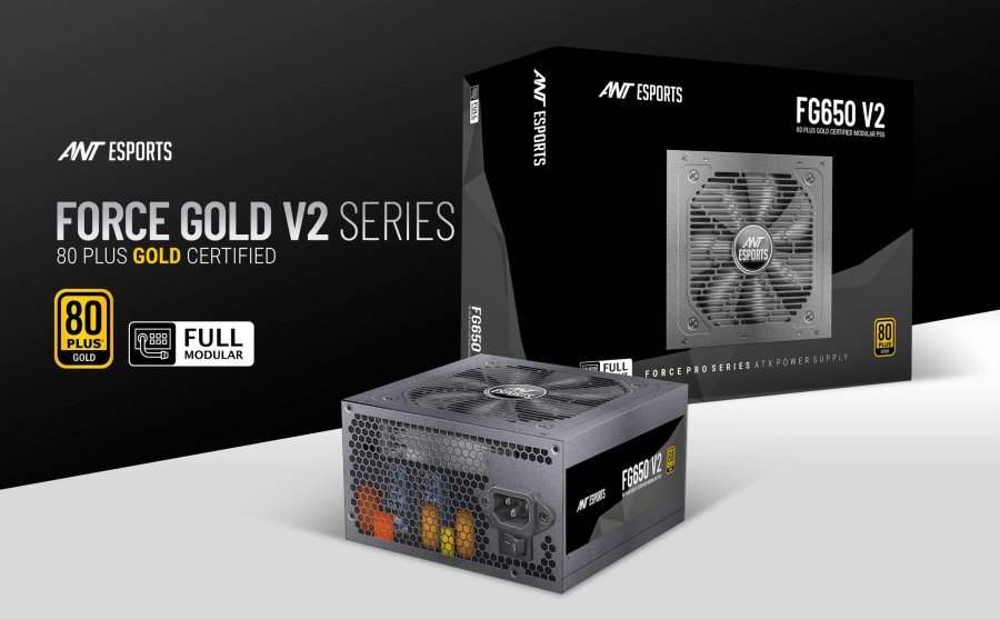 Ant Esports FG650 V2 650W 80+ Gold Fully Modular PSU