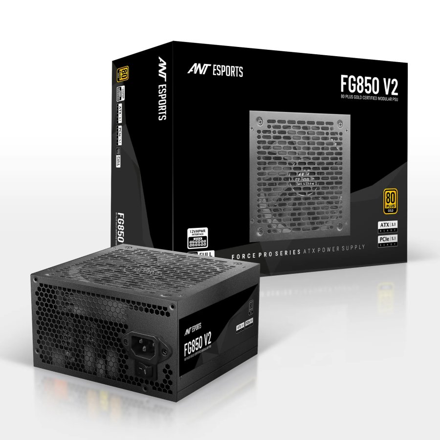 Ant Esports FG850 V2 850W 80+ Gold Fully Modular PSU