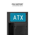 Ant Esports Si28 Cabinet ATX M-ATX M-ITX 120mm Fan