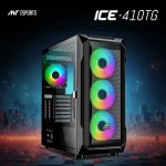 Ant Esports ICE-410TG Cabinet 4x120mm ARGB Fans Black