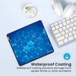 Ant Esports Hexa Mouse Pad 260X210X3mm Anti-Fray Stitching Blue