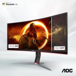 AOC CU34G2XP 34 Inch Curved 180Hz Height Adjustable